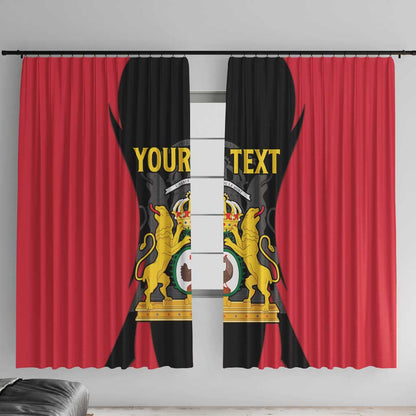 Personalised First Empire Of Haiti Window Curtain Coat Of Arms Sporty Style