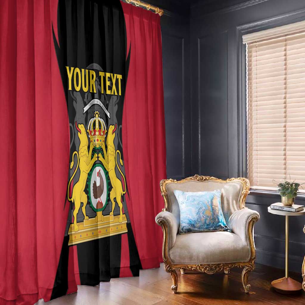 Personalised First Empire Of Haiti Window Curtain Coat Of Arms Sporty Style