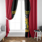 Personalised First Empire Of Haiti Window Curtain Coat Of Arms Sporty Style