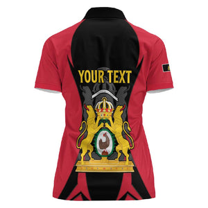 Personalised First Empire Of Haiti Women Polo Shirt Coat Of Arms Sporty Style