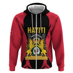 Personalised First Empire Of Haiti Zip Hoodie Coat Of Arms Sporty Style