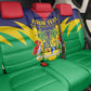 Personalised Republique de Maurice Back Car Seat Cover Coat Of Arms Flag Style
