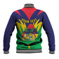 Personalised Republique de Maurice Baseball Jacket Coat Of Arms Flag Style
