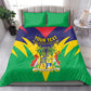 Personalised Republique de Maurice Bedding Set Coat Of Arms Flag Style