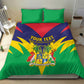 Personalised Republique de Maurice Bedding Set Coat Of Arms Flag Style