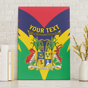 Personalised Republique de Maurice Canvas Wall Art Coat Of Arms Flag Style