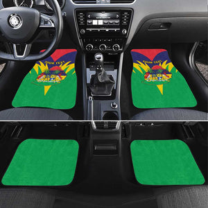 Personalised Republique de Maurice Car Mats Coat Of Arms Flag Style