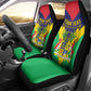 Personalised Republique de Maurice Car Seat Cover Coat Of Arms Flag Style
