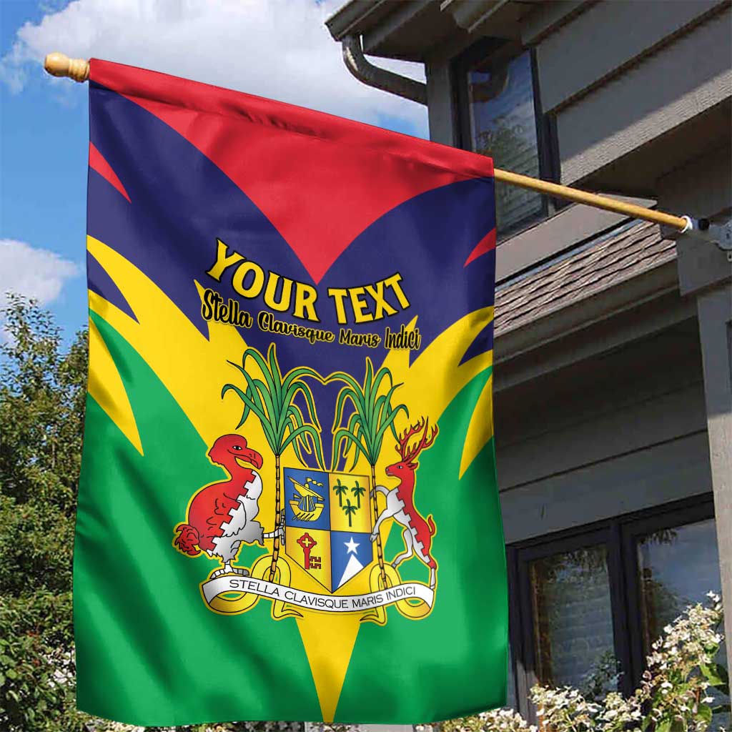 Personalised Republique de Maurice Garden Flag Coat Of Arms Flag Style