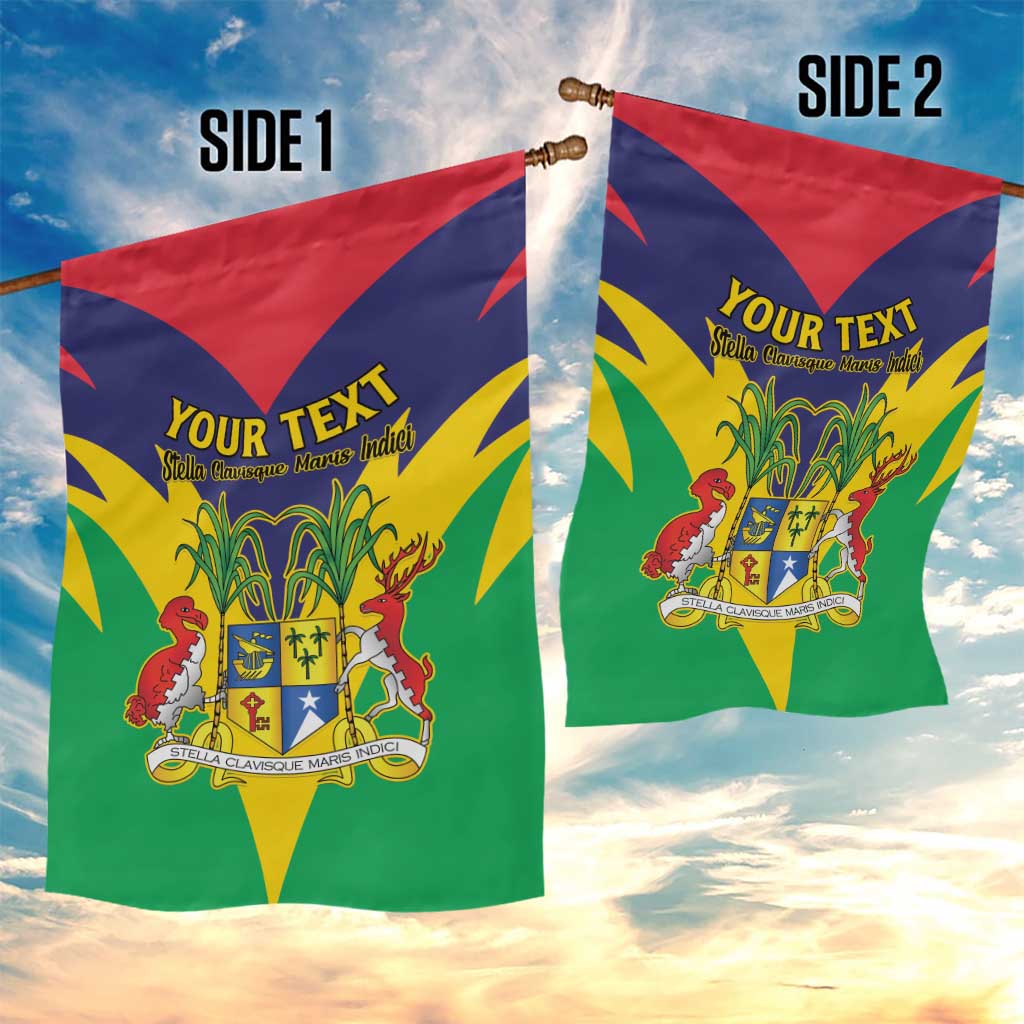 Personalised Republique de Maurice Garden Flag Coat Of Arms Flag Style