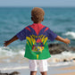 Personalised Republique de Maurice Kid Hawaiian Shirt Coat Of Arms Flag Style