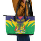 Personalised Republique de Maurice Leather Tote Bag Coat Of Arms Flag Style