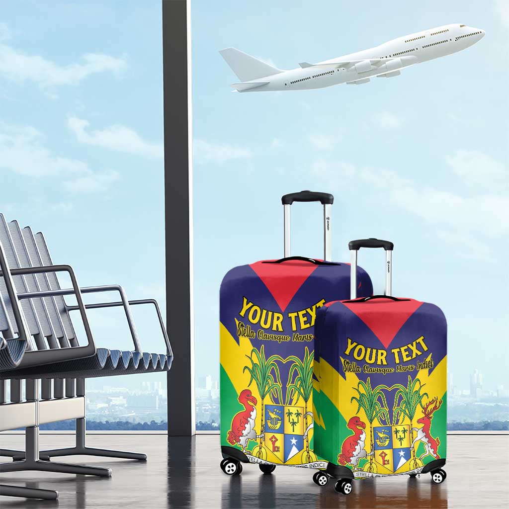 Personalised Republique de Maurice Luggage Cover Coat Of Arms Flag Style