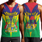 Personalised Republique de Maurice Men Tank Top Coat Of Arms Flag Style