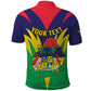 Personalised Republique de Maurice Polo Shirt Coat Of Arms Flag Style