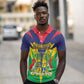Personalised Republique de Maurice Polo Shirt Coat Of Arms Flag Style