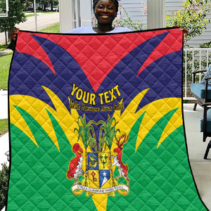 Personalised Republique de Maurice Quilt Coat Of Arms Flag Style