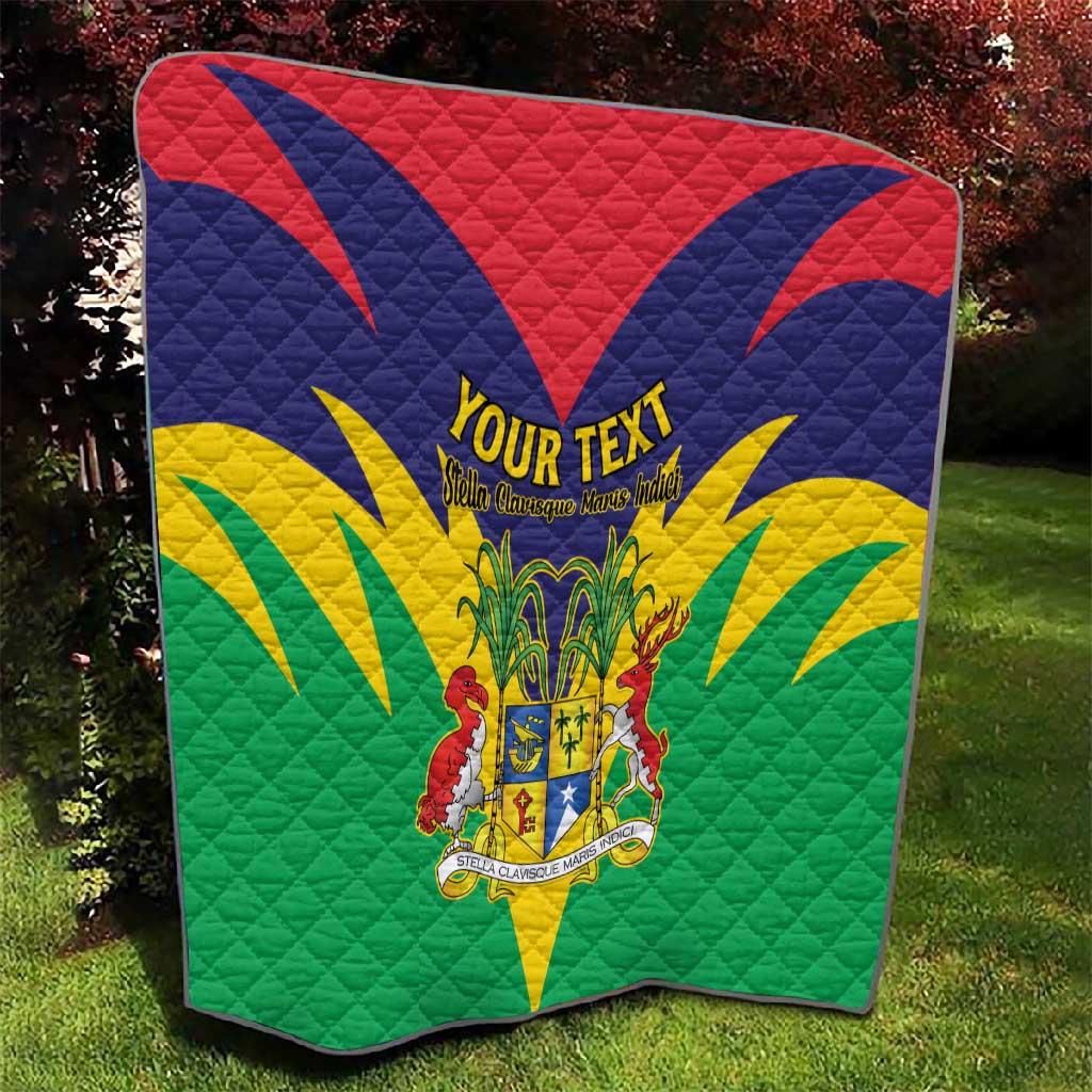 Personalised Republique de Maurice Quilt Coat Of Arms Flag Style
