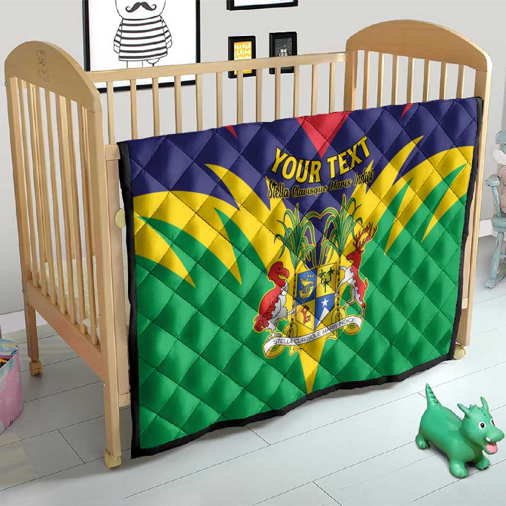 Personalised Republique de Maurice Quilt Coat Of Arms Flag Style