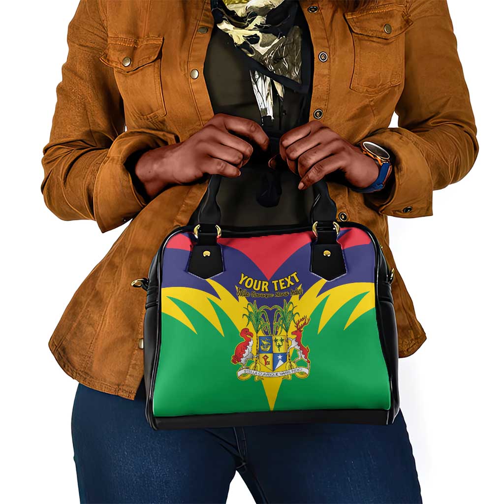 Personalised Republique de Maurice Shoulder Handbag Coat Of Arms Flag Style