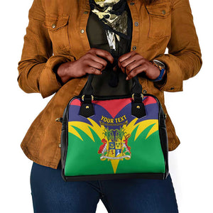 Personalised Republique de Maurice Shoulder Handbag Coat Of Arms Flag Style