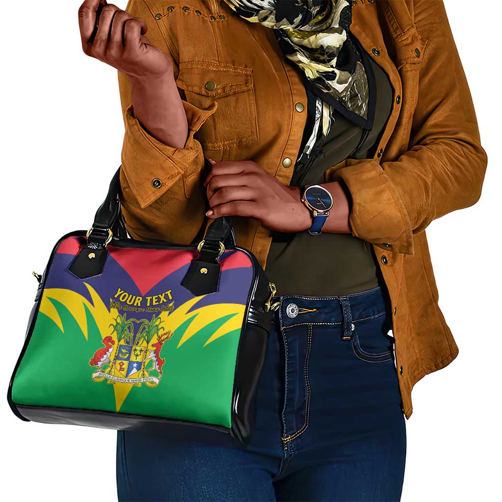 Personalised Republique de Maurice Shoulder Handbag Coat Of Arms Flag Style