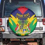 Personalised Republique de Maurice Spare Tire Cover Coat Of Arms Flag Style