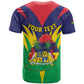 Personalised Republique de Maurice T shirt Coat Of Arms Flag Style