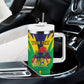 Personalised Republique de Maurice Tumbler With Handle Coat Of Arms Flag Style