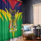 Personalised Republique de Maurice Window Curtain Coat Of Arms Flag Style