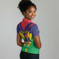 Personalised Republique de Maurice Women Polo Shirt Coat Of Arms Flag Style