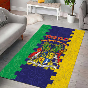 Personalised Republique de Maurice Area Rug Stella Clavisque Maris Indici