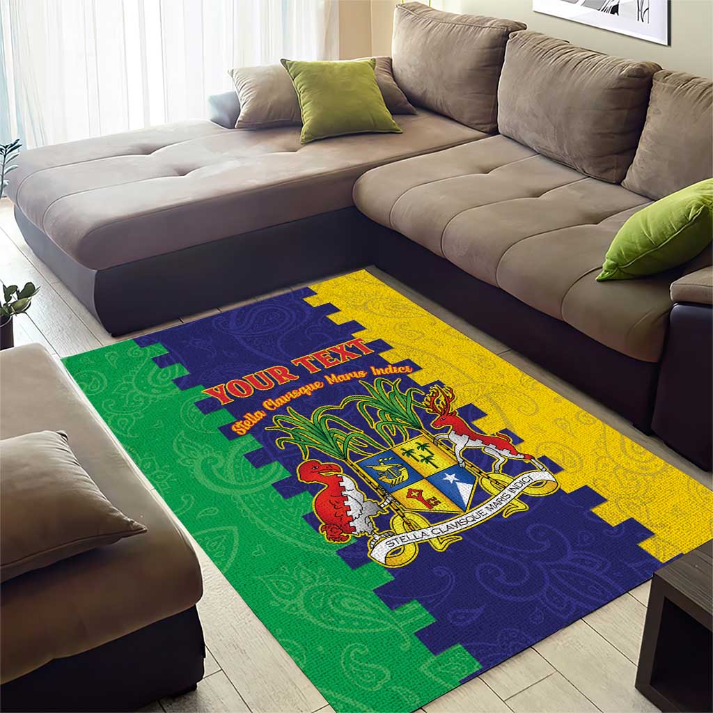 Personalised Republique de Maurice Area Rug Stella Clavisque Maris Indici