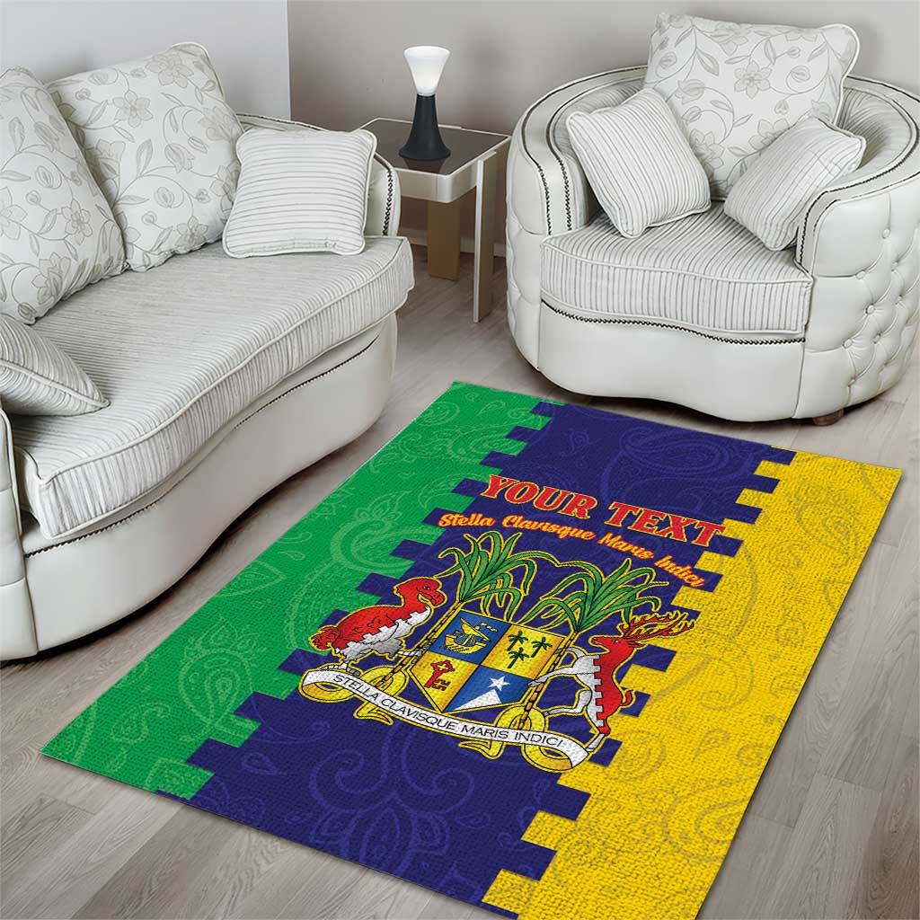 Personalised Republique de Maurice Area Rug Stella Clavisque Maris Indici