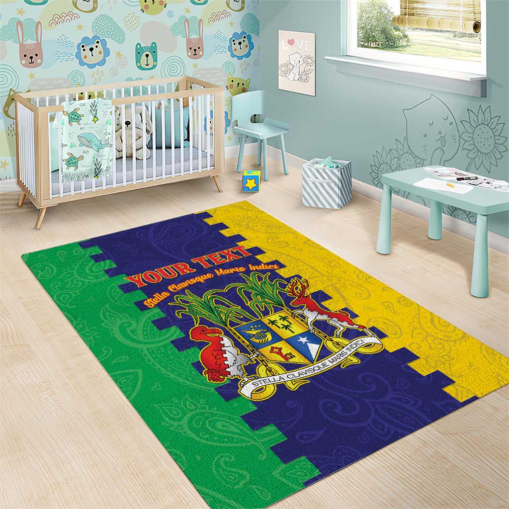 Personalised Republique de Maurice Area Rug Stella Clavisque Maris Indici