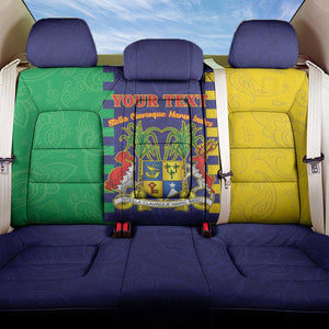 Personalised Republique de Maurice Back Car Seat Cover Stella Clavisque Maris Indici