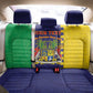 Personalised Republique de Maurice Back Car Seat Cover Stella Clavisque Maris Indici