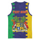 Personalised Republique de Maurice Basketball Jersey Stella Clavisque Maris Indici - African Pride