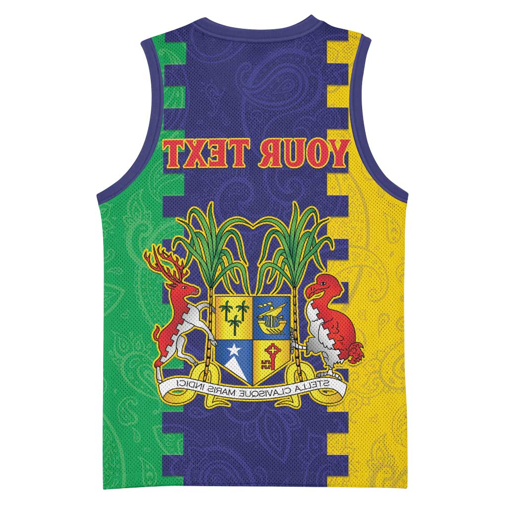 Personalised Republique de Maurice Basketball Jersey Stella Clavisque Maris Indici - African Pride