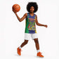 Personalised Republique de Maurice Basketball Jersey Stella Clavisque Maris Indici - African Pride