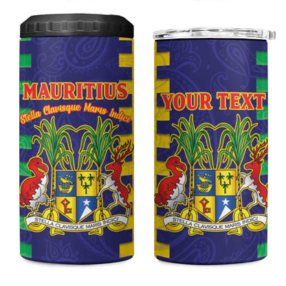 Personalised Republique de Maurice 4 in 1 Can Cooler Tumbler Stella Clavisque Maris Indici