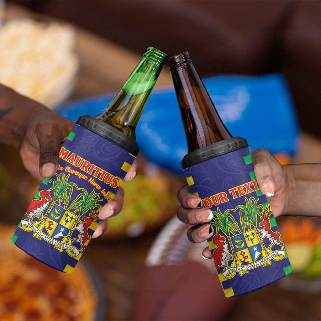 Personalised Republique de Maurice 4 in 1 Can Cooler Tumbler Stella Clavisque Maris Indici