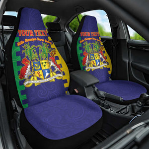 Personalised Republique de Maurice Car Seat Cover Stella Clavisque Maris Indici
