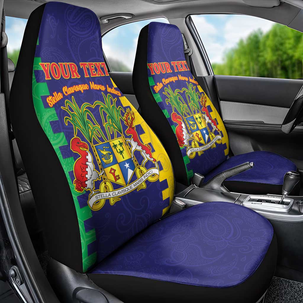 Personalised Republique de Maurice Car Seat Cover Stella Clavisque Maris Indici