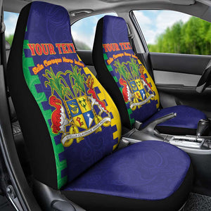 Personalised Republique de Maurice Car Seat Cover Stella Clavisque Maris Indici