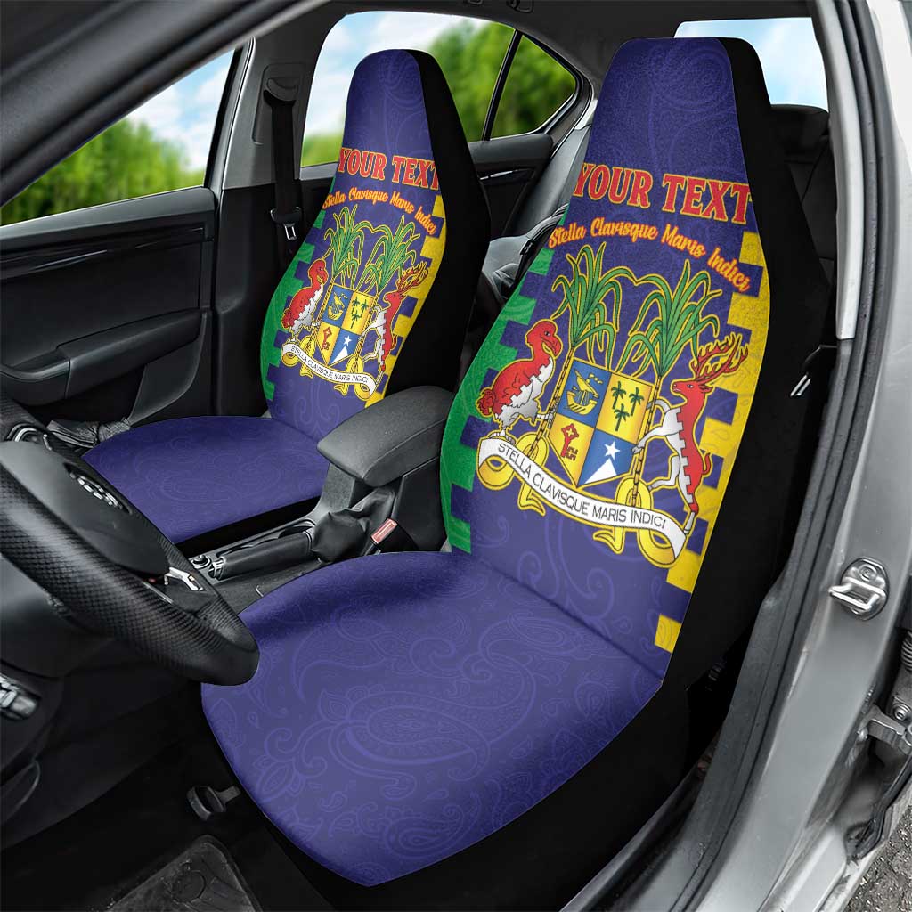 Personalised Republique de Maurice Car Seat Cover Stella Clavisque Maris Indici