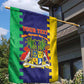 Personalised Republique de Maurice Garden Flag Stella Clavisque Maris Indici