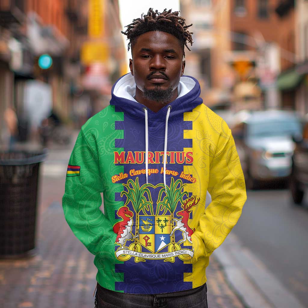 Personalised Republique de Maurice Hoodie Stella Clavisque Maris Indici