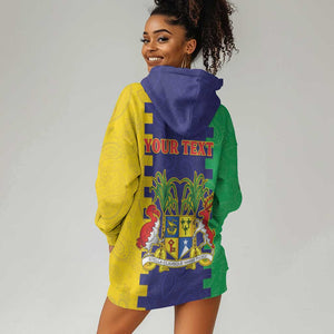 Personalised Republique de Maurice Hoodie Dress Stella Clavisque Maris Indici