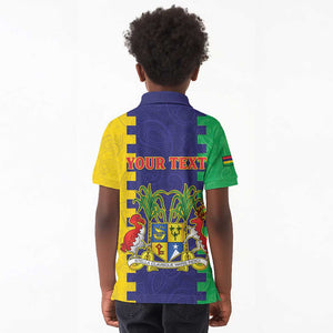 Personalised Republique de Maurice Kid Polo Shirt Stella Clavisque Maris Indici